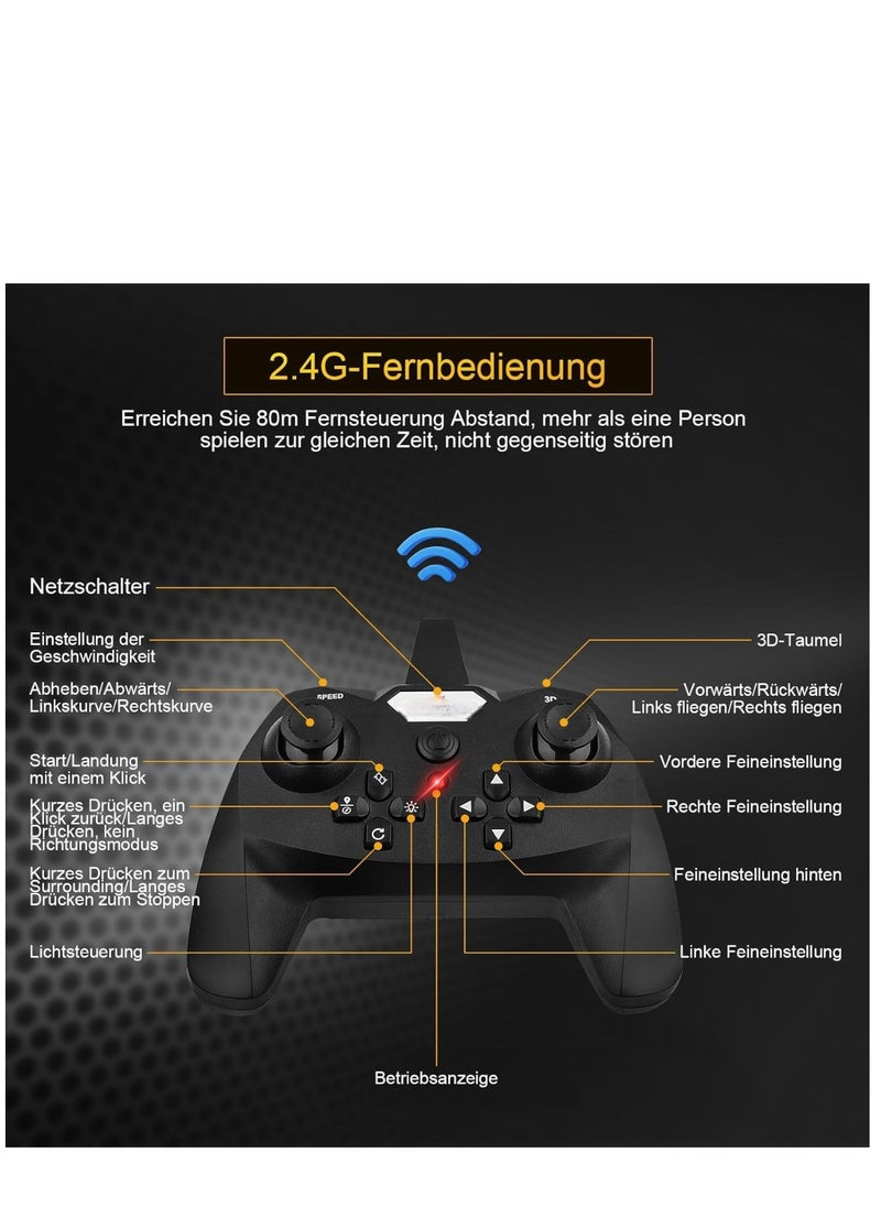 2.4GHz RC Plane for Beginners – Ready-to-Fly Remote Controlled Aeroplane with Quadcopter Floating Technology, Easy Flight Control, Durable Foam Design – Ideal Gift for Kids & Adult  - Image 1