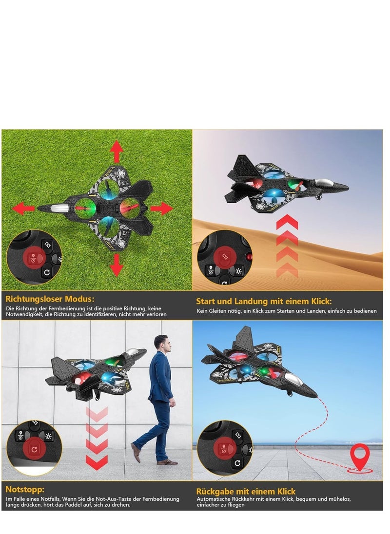 2.4GHz RC Plane for Beginners – Ready-to-Fly Remote Controlled Aeroplane with Quadcopter Floating Technology, Easy Flight Control, Durable Foam Design – Ideal Gift for Kids & Adult  - Image 2