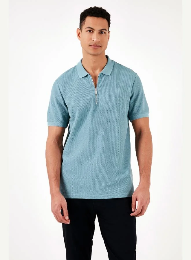 Buratti Cotton Regular Fit Half Zipper 3-Pack Polo Collar T-Shirt Men's Polo Collar T-Shirt 5902434S3