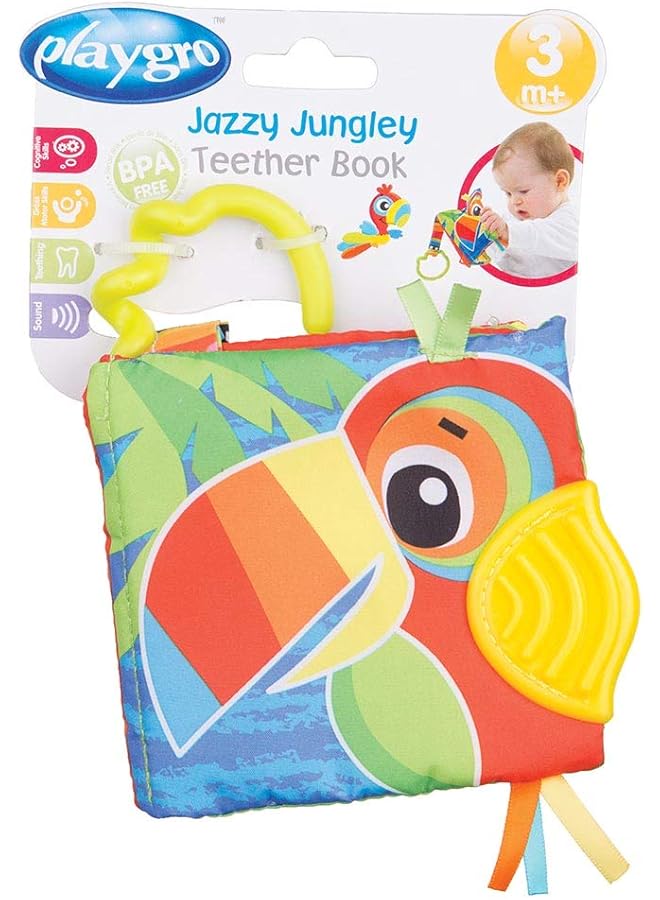playgro Jazzy Jungle Teether Book Piece Of 0 - Image 1