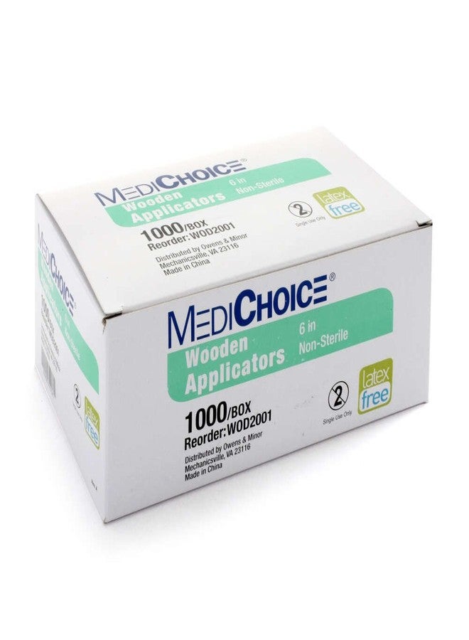 MediChoice Wood Applicators, 6 Inch x .08 Inch (Box of 1000) - Image 3