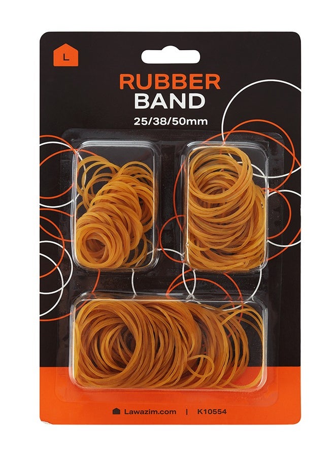 LAWAZIM - Rubber Band Set -25 38 50mm- Reusable Assorted Elastic Stretch Bands with Strong Grip for Office Home and School Supplies - for Crafting Packaging and Accessories and Stationery Organization - Image 1