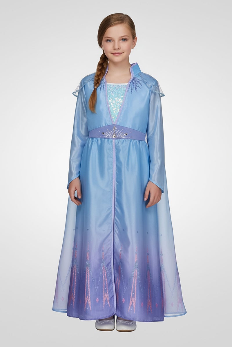 Rubies Disney Frozen 2 Deluxe Elsa Costume, Light Blue - Image 1