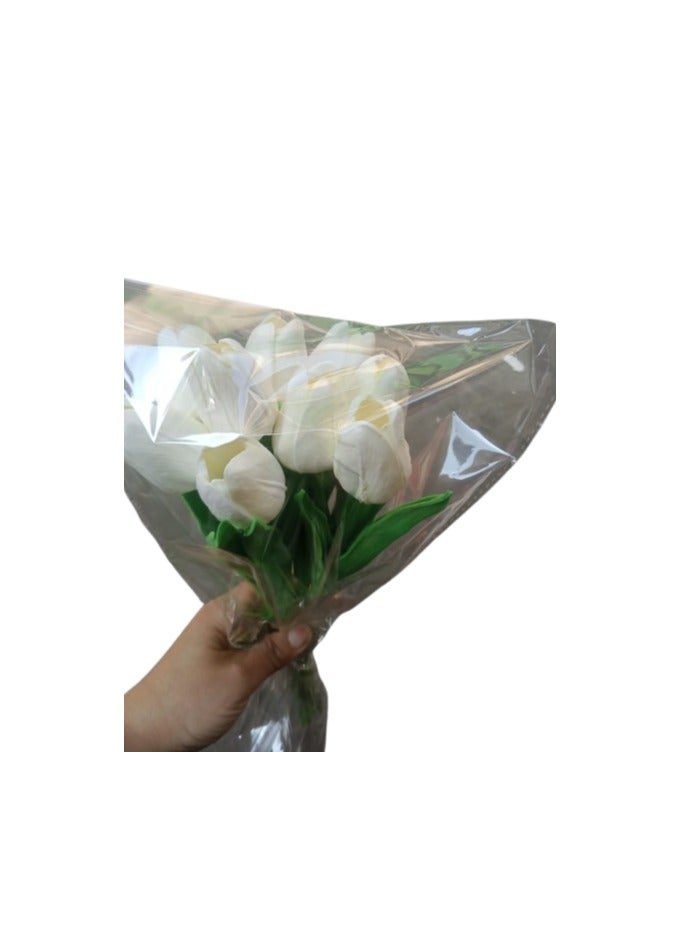 White artificial tulip plant company