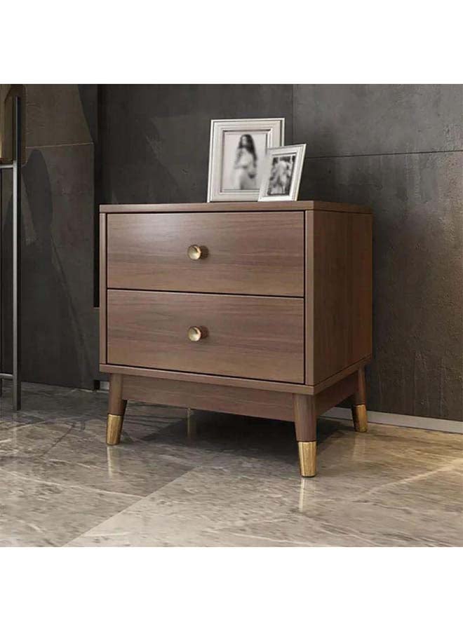 Al Home Cross Natural Nuts Painted Nightstand By Alhome