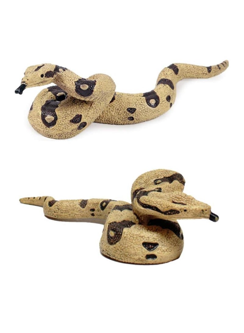 Excefore Realistic Wild Life, 4Pcs Action Model Lifelike Snake Toy Figurines Prank Props Stress Relif Toys Educational Toys Birthday Gift for Kids  - Image 3