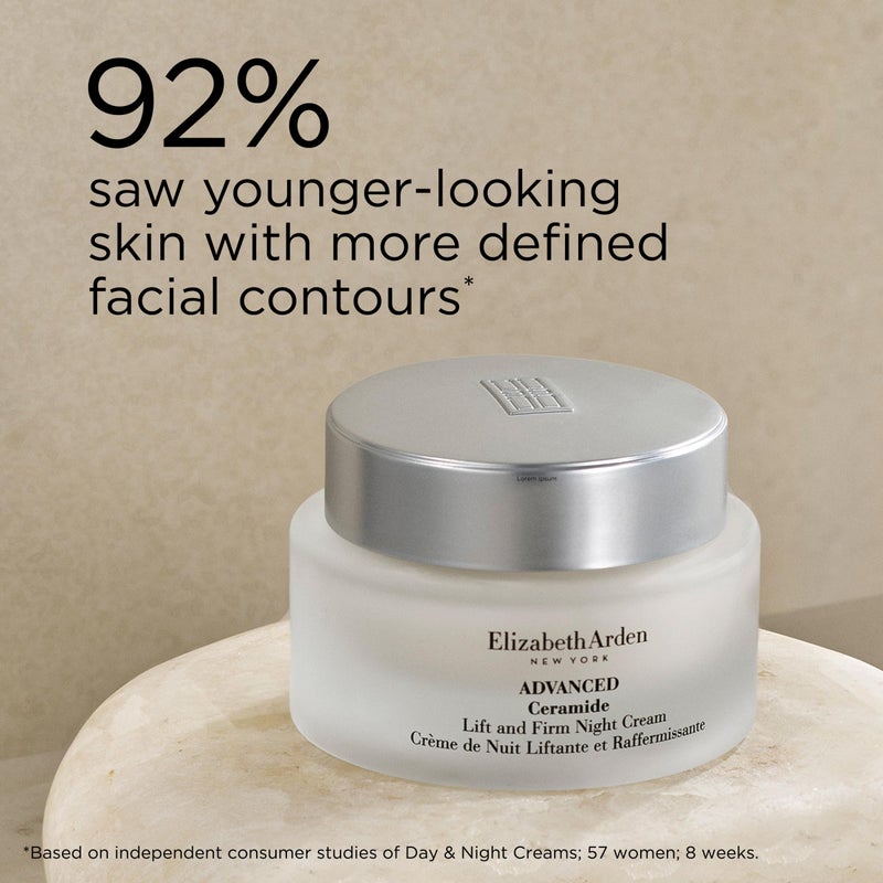 Elizabeth Arden Advanced Ceramide Lift and Firm Face Cream, Hydrating Moisturizer for Night, Infused with Peptides, 1.7 Oz - Image 4