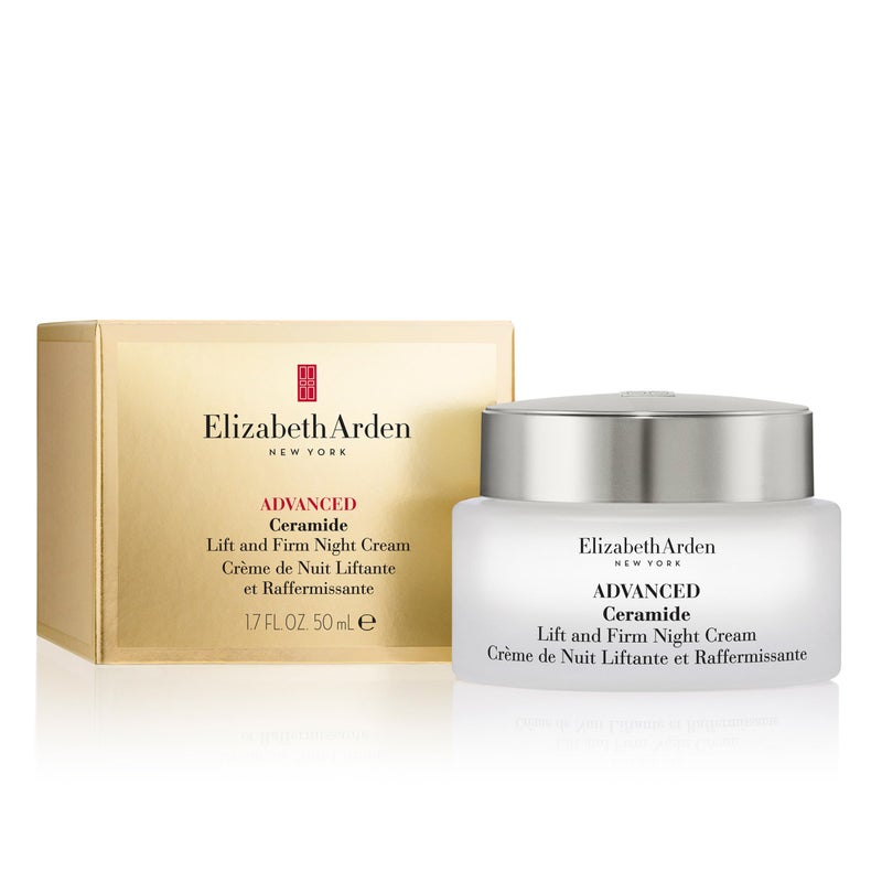 Elizabeth Arden Advanced Ceramide Lift and Firm Face Cream, Hydrating Moisturizer for Night, Infused with Peptides, 1.7 Oz - Image 1