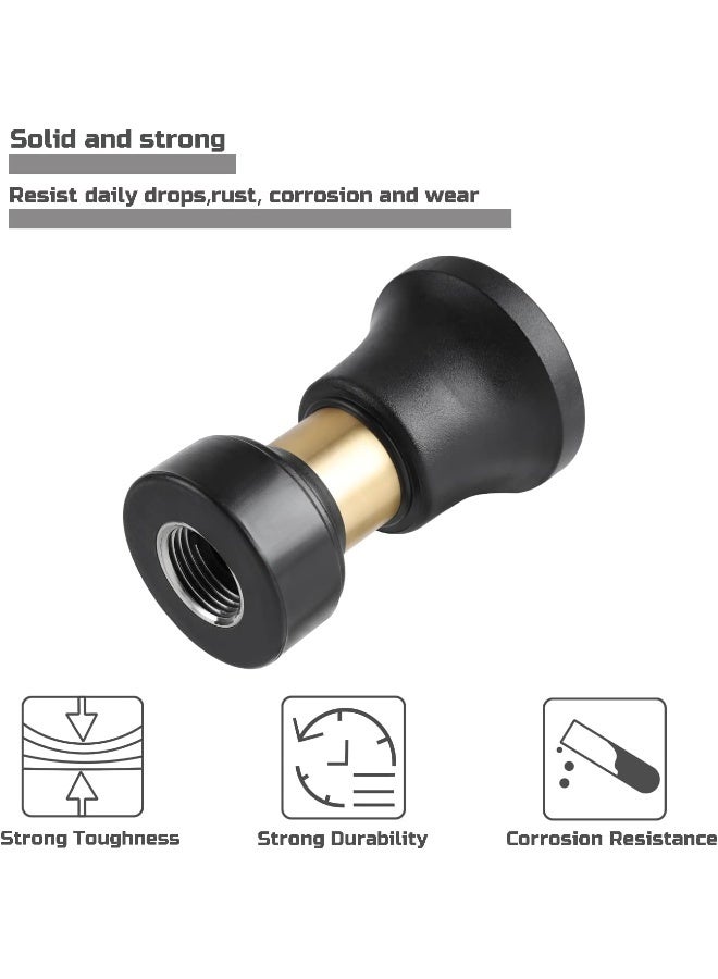 Lichamp Hose Nozzle, Heavy Duty Brass Fireman Style High Power Leak Proof Adjustable Garden Water Sprayer  - Image 3
