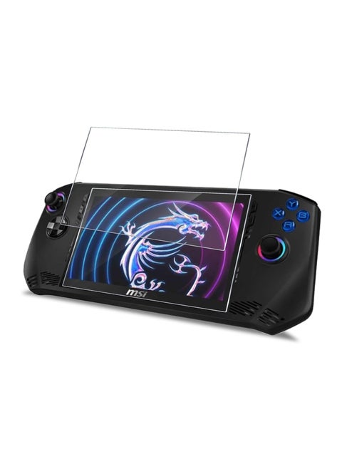 2-piece screen protector compatible with MSI Claw A1M 7 Handheld Game Scratch 9H hardness Fingerprint/tempered glass for MSI Claw Portal Handheld Game