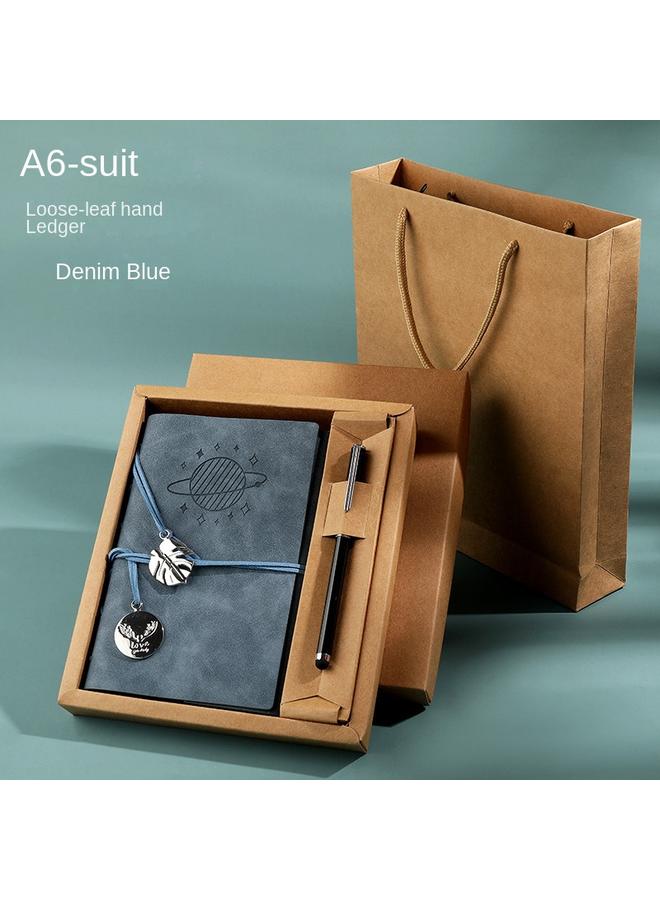 Bluejw A6 Loose-leaf Notebook Simple Ins Style Hand Book Original Japanese Hand Book Suit Girl Cute Student - Image 1