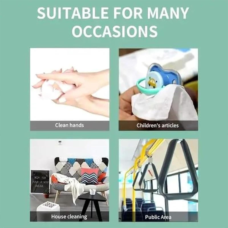 Yogilabel Magical Wet Wipe Tissue Face Towel Disposable Expands with Water Multi Use Ideal For Travel Camping Multicolor Pack of 2 - Image 3