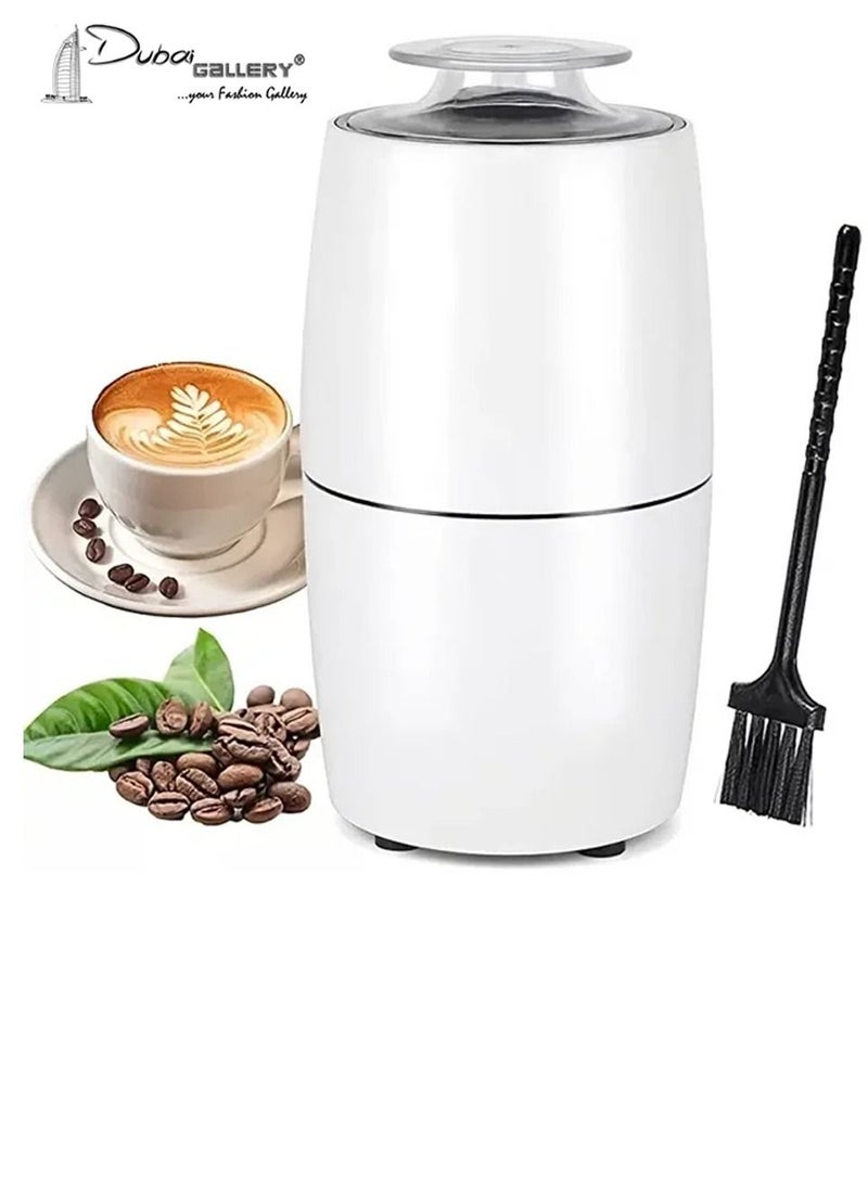 DubaiGallery مطحنة قهوة كهربائية صغيرة، مطحنة طعام، مطحنة حبوب الفلفل والأعشاب، مطحنة توابل، آلة مسحوق، أجهزة المطبخ المنزلية - Image 1