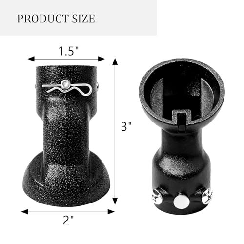TEBTEOTEK Universal Sloped Ceiling Fan Adapter for Angled Ceiling Up to 45° (Black) - Image 5