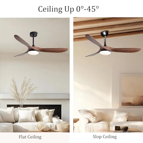 TEBTEOTEK Universal Sloped Ceiling Fan Adapter for Angled Ceiling Up to 45° (Black) - Image 3