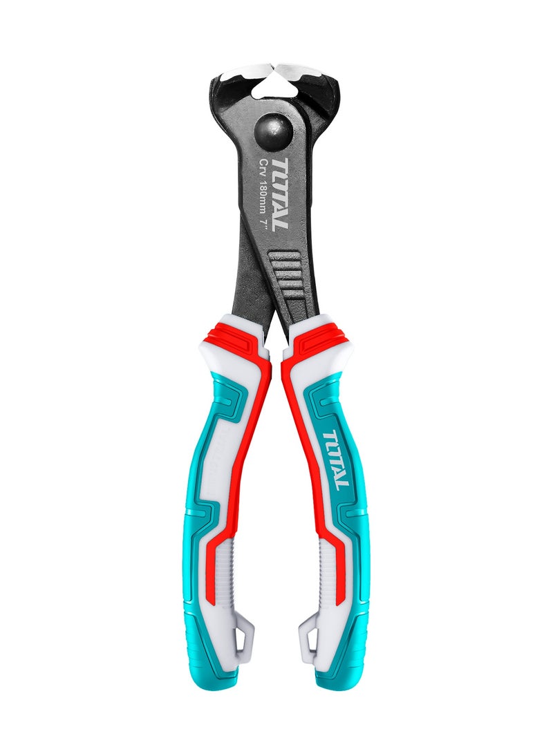 توتال كماشة قطع نهائي من توتال مقاس 7 بوصات (180 مم)، مصنوعة من فولاذ كروم-فاناديوم (Cr-V)، بتشطيب أسود مؤكسد ومصقول، موديل THT260702 - Image 1