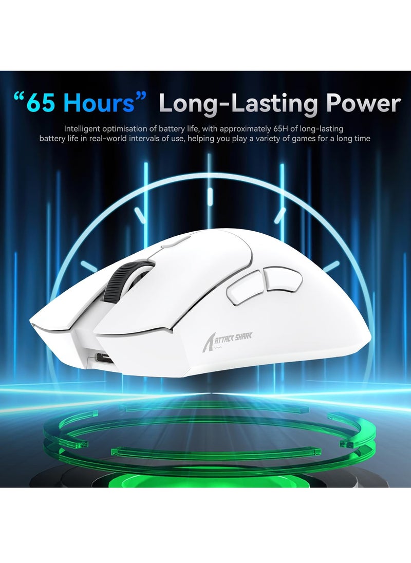 Attack Shark - R1 Wireless Gaming Mouse, PAW3311 Optical Sensor 18K DPI, 59g Ultralight 2.4Ghz/BT/Wired Computer Mice for Win/Mac - Image 1