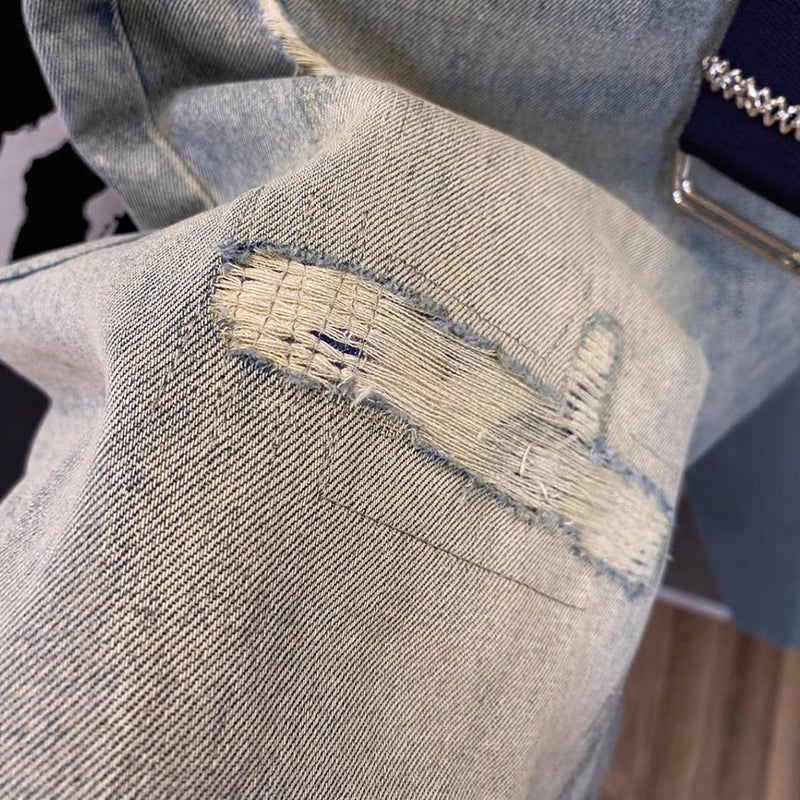 Unisex Casual Daily Denim Jeans - Image 3