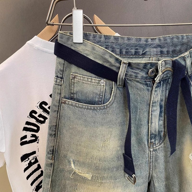 Unisex Casual Daily Denim Jeans - Image 5