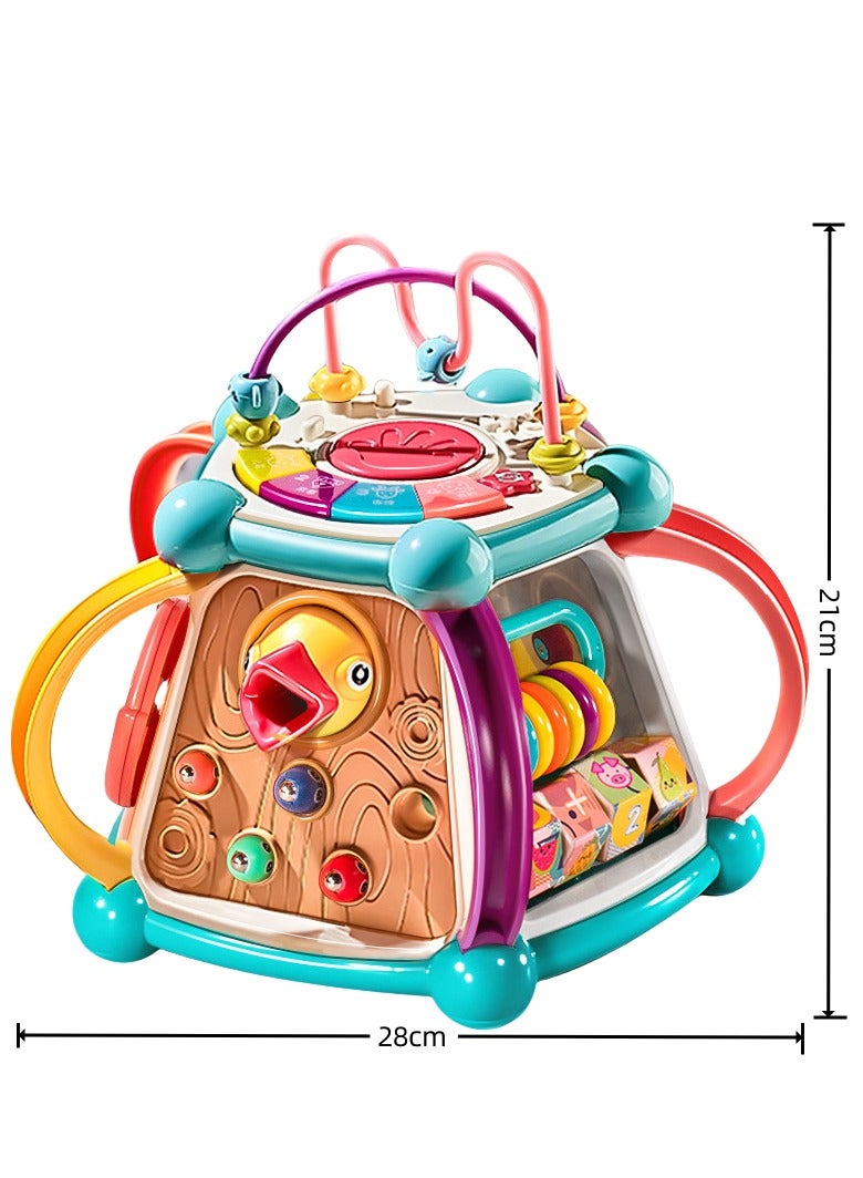 7 in 1 Multifunctional toys,Heptahedron clapping drum Children clapping drums with their hands Multi-functional musical toys Educational toys Color cognition Early childhood toys for children Birthday gifts  - Image 5