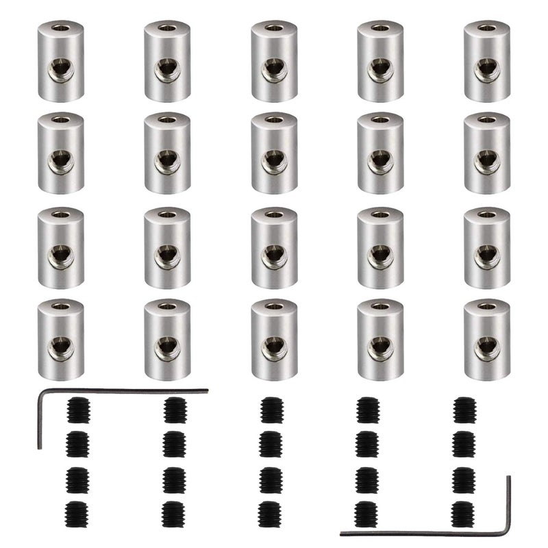 BEADNOVA Locking Pin Keeper Back for Hat Backing Pack Label Pinback Jewelry Making Back for Pin 20pcs Allen Wrench Included