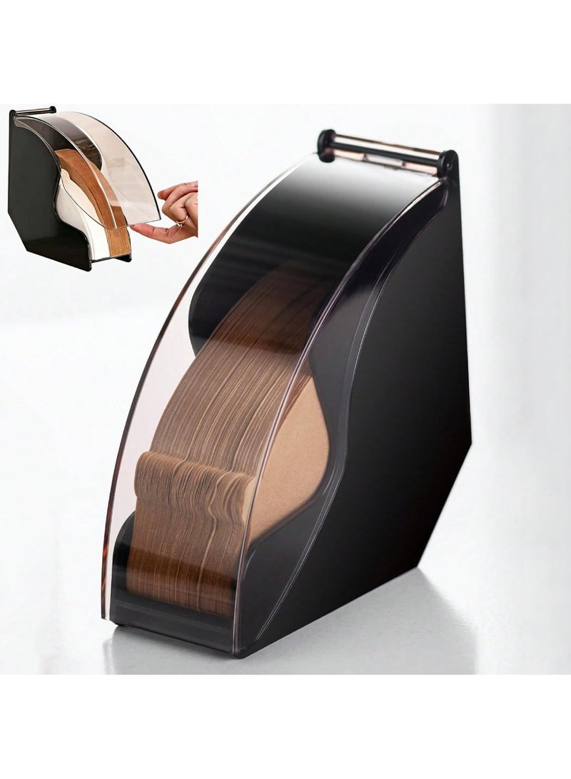 saykfoe Coffee Filter Paper Holder, with Dust Cover Holds 100 Filter Papers Dustproof Design Keeps Filter Papers Clean and Dry - Image 1