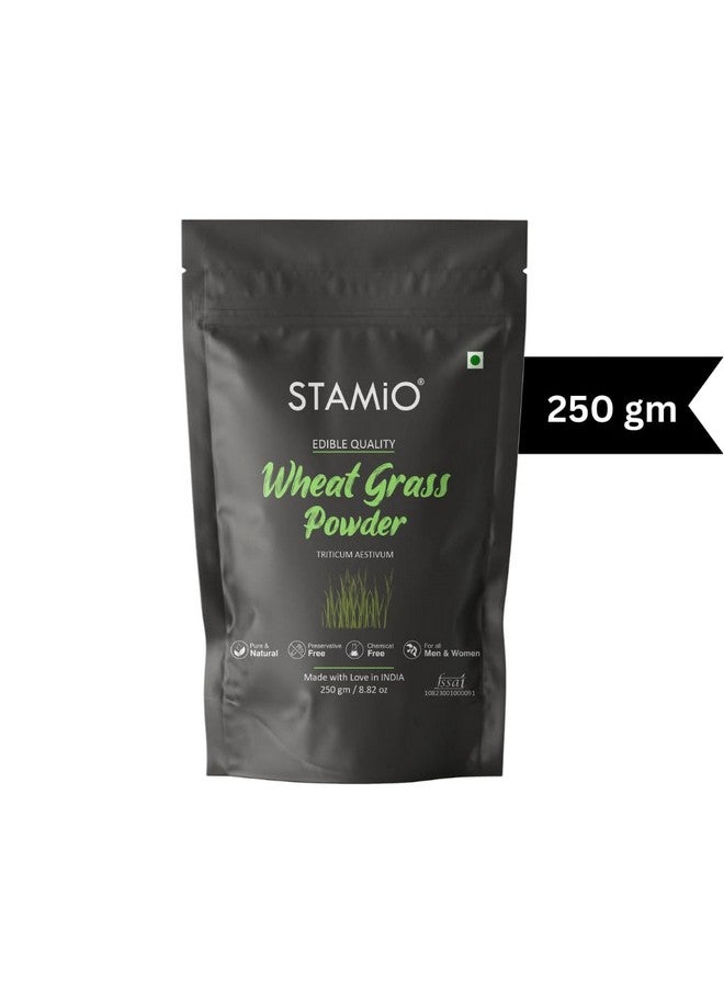 STAMIO مسحوق عشب القمح STAMIO 250 جرام للرجال والنساء | تريتيكوم أستيفوم | المناعة | في كيس 8.82 أونصة - Image 5