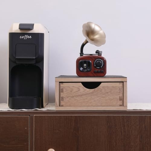 DDYURI Drawer Holder for Coffee Brew - Kitchen Machine Accessories Stand Shelf Countertop - Serve Coffee Station and Pod Capsules Storage Organizer for Home Decor Office Storage Solution CF1D1C-Light - Image 3