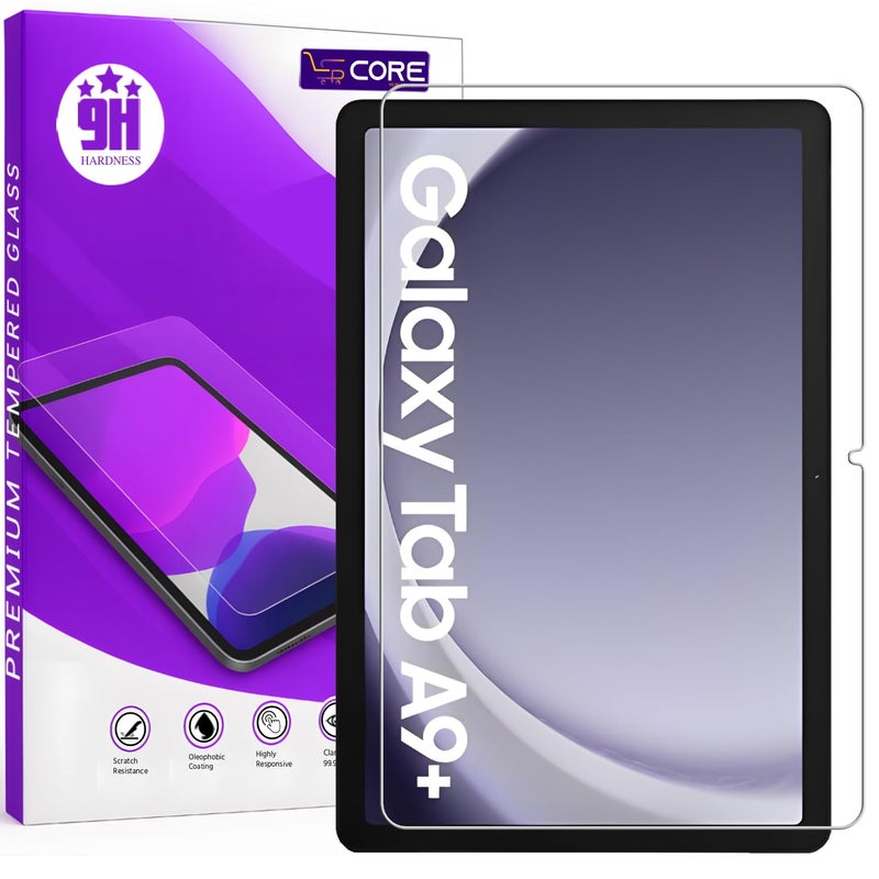 SPCORE Premium Tempered Glass Screen Protector for Samsung Galaxy Tab A11 Plus/A9 Plus Tablet [11 inch] [SM-X210/X216] [Anti-Scratch] & [9H Surface Hardness] - Pack of 1 - Image 1