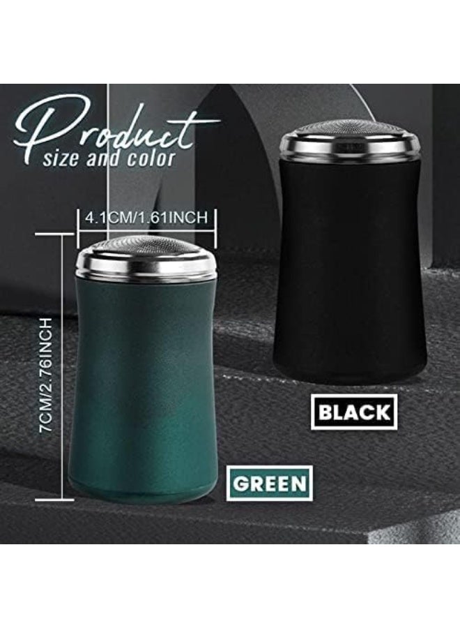 Mini Portable Electric Shaver for Men, Washable IPX7 Waterproof Electric Razor, Green - Image 4