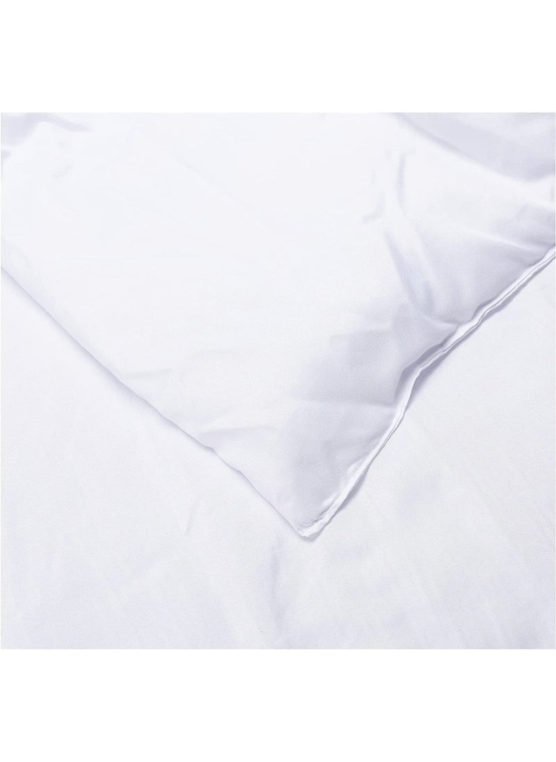 Sleep night - Soft Polyester Duvet Insert Comforter, Soft Lightweight White All Season Down Alternative Quilted Duvet Comforter Single Size 150x230 cm - Image 1