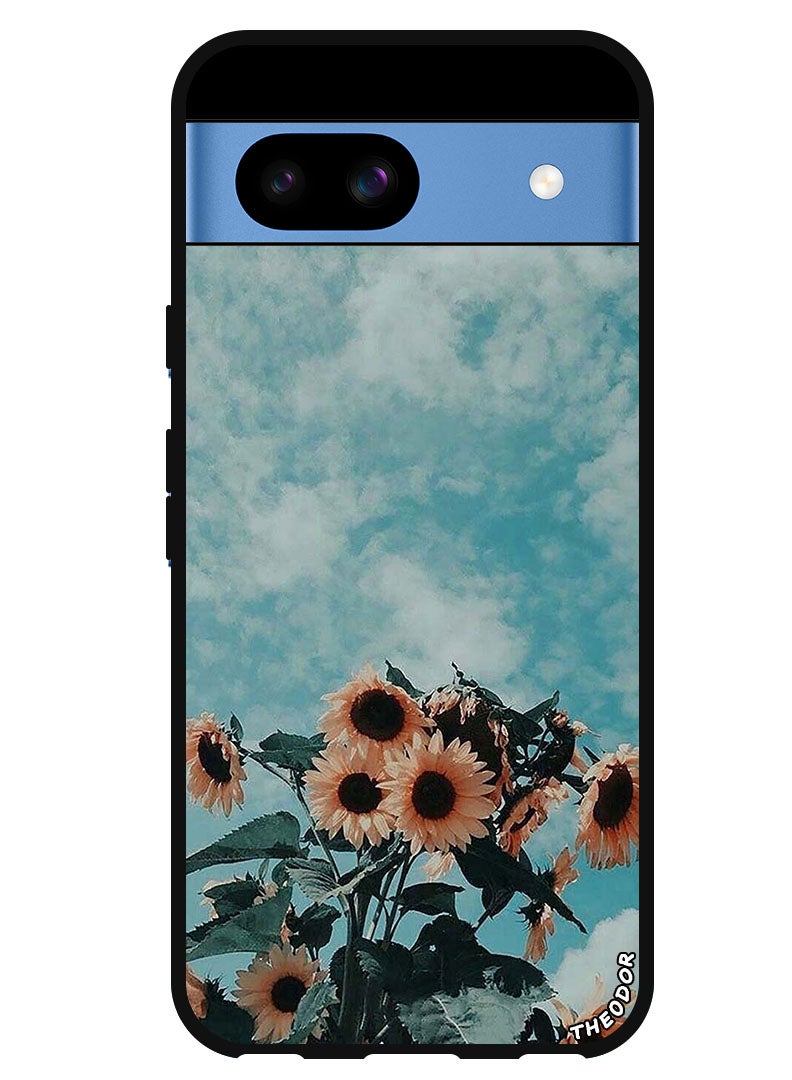 Theodor Protective Case Anti Scratch Shock Proof Bumper Cover For Google Pixel 8a Sunflower - Image 1