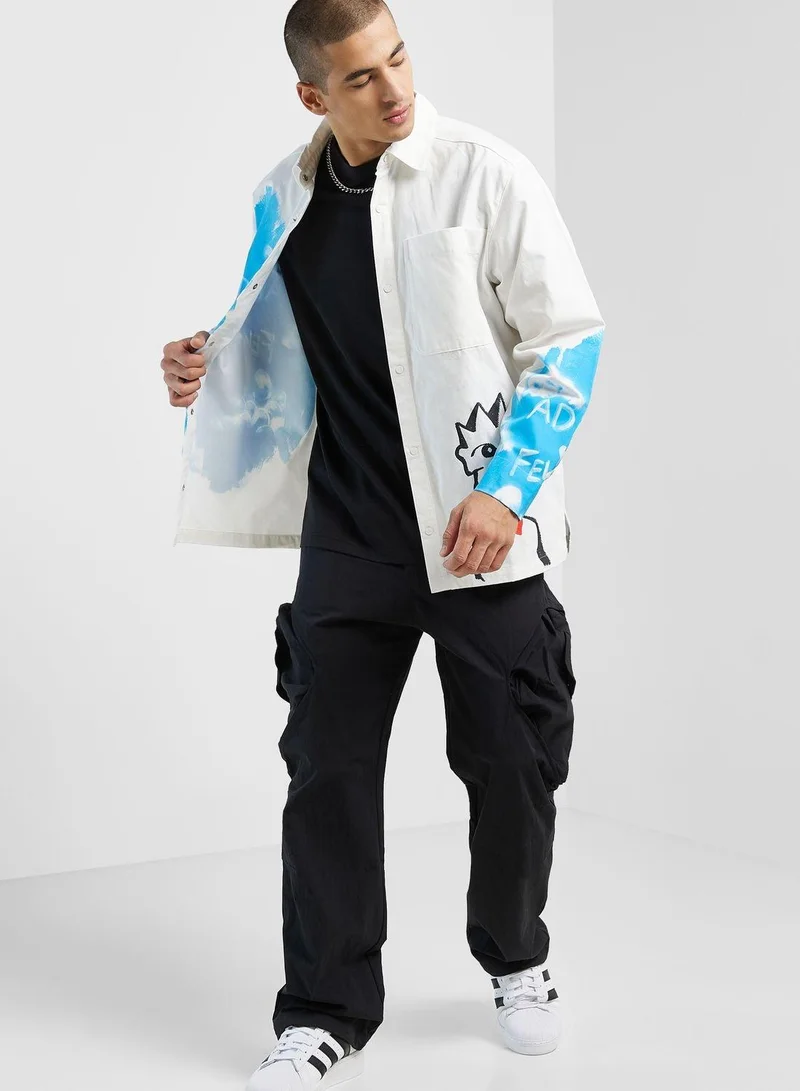 adidas Originals adidas FEWO LS SHIRT White Originals Men OTHER SHIRTS