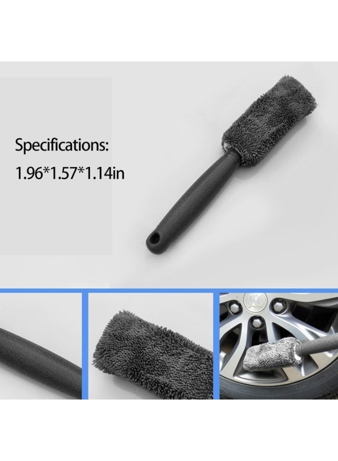 9PCS Car Cleaning Kit, Microfiber Cloths, Sponge Brushes, Polishing Pads & Detailing Glove, Multi-Purpose Auto Detailing Set for Interior and Exterior - Image 5