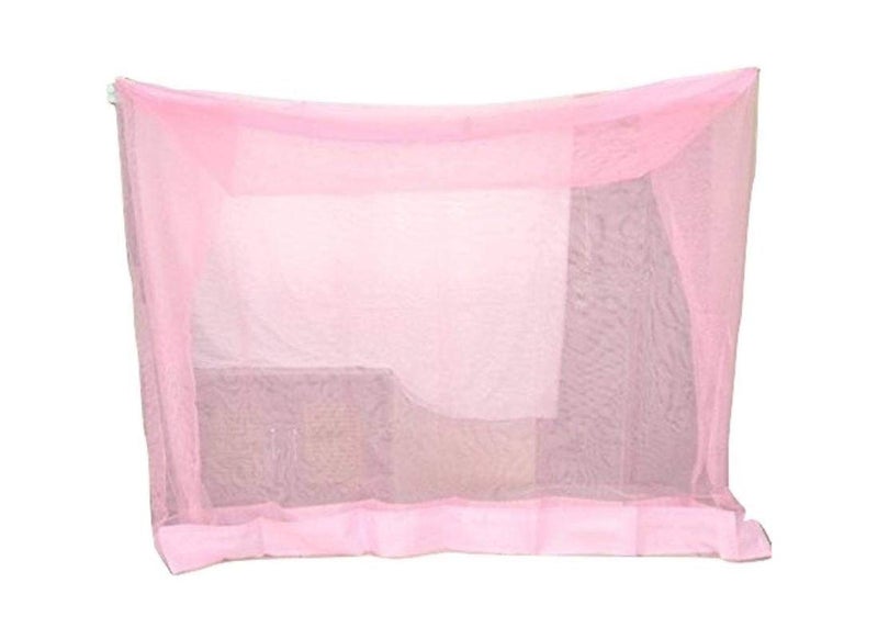 ans Dreams Double Bed Mosquito net Light Weight (Pink, 7x7 ft King Size Bed) - Image 2