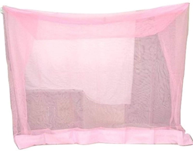 ans Dreams Double Bed Mosquito net Light Weight (Pink, 7x7 ft King Size Bed) - Image 5