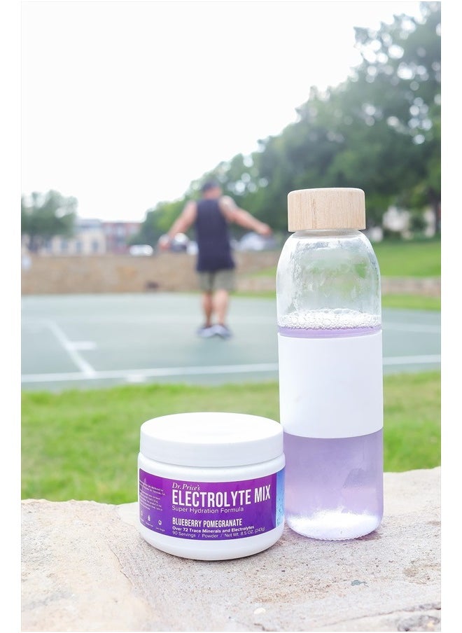 Dr. Price's Vitamins - Electrolytes Powder No Sugar - Electrolyte Mix - Hydration Drink - Keto Electrolytes - Fasting Electrolytes - Water Enhancer, No Tablets, Non-GMO, Sports Drink - 90 Servings Blueberry-Pomegranate - Image 1