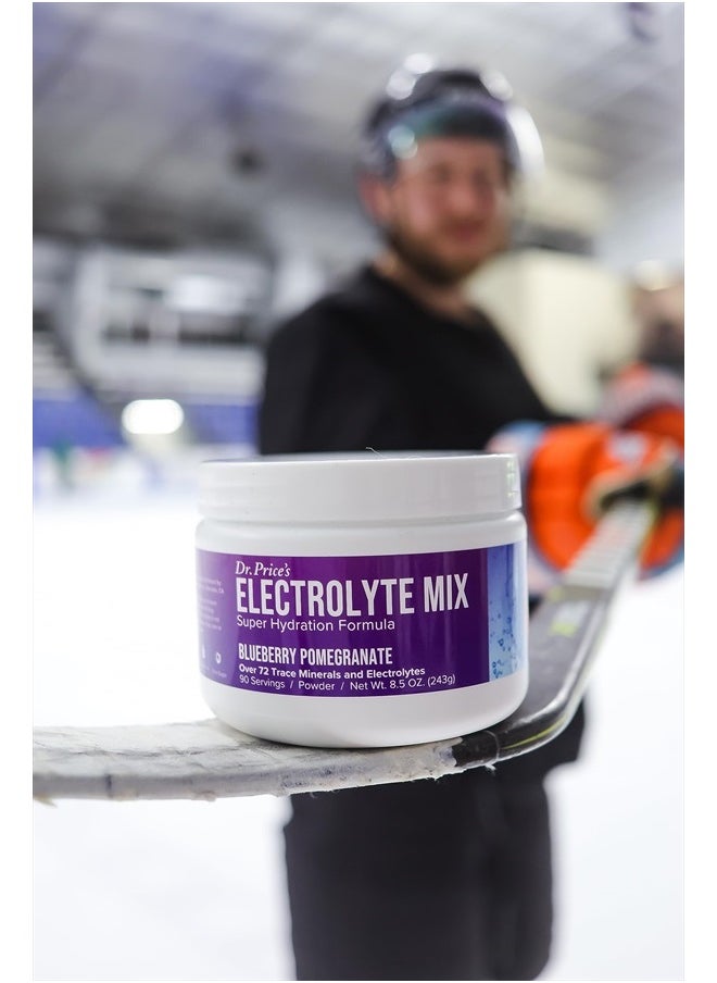 Dr. Price's Vitamins - Electrolytes Powder No Sugar - Electrolyte Mix - Hydration Drink - Keto Electrolytes - Fasting Electrolytes - Water Enhancer, No Tablets, Non-GMO, Sports Drink - 90 Servings Blueberry-Pomegranate - Image 1