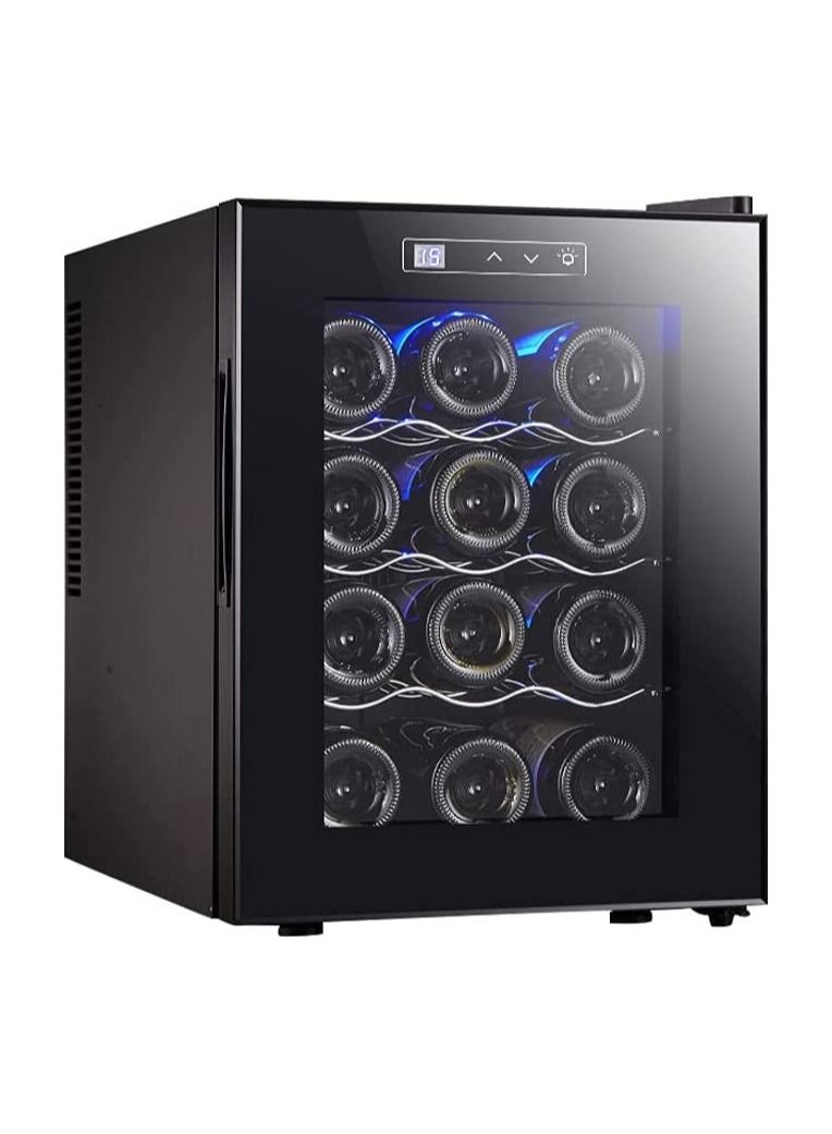 Cool Baby COOLBABY 12 Bottles of Constant Temperature&Humidity Electronic Beverage Wine Cooler Freestanding Compact Mini Wine Fridge Cabinet Refrigerator  - Image 1