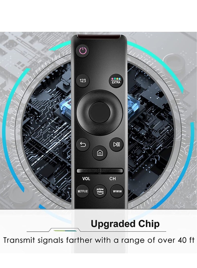 PopZa Universal Remote Control Compatible for All Samsung TV LED QLED UHD SUHD HDR LCD Frame Curved Solar HDTV 4K 8K 3D Smart TVs, with Buttons for Netflix, Prime Video, WWW - Image 5