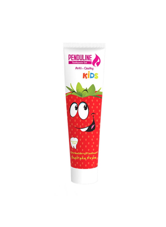 PENDULINE Anti-Cavity Toothpaste Gel - Strawberry flavor 