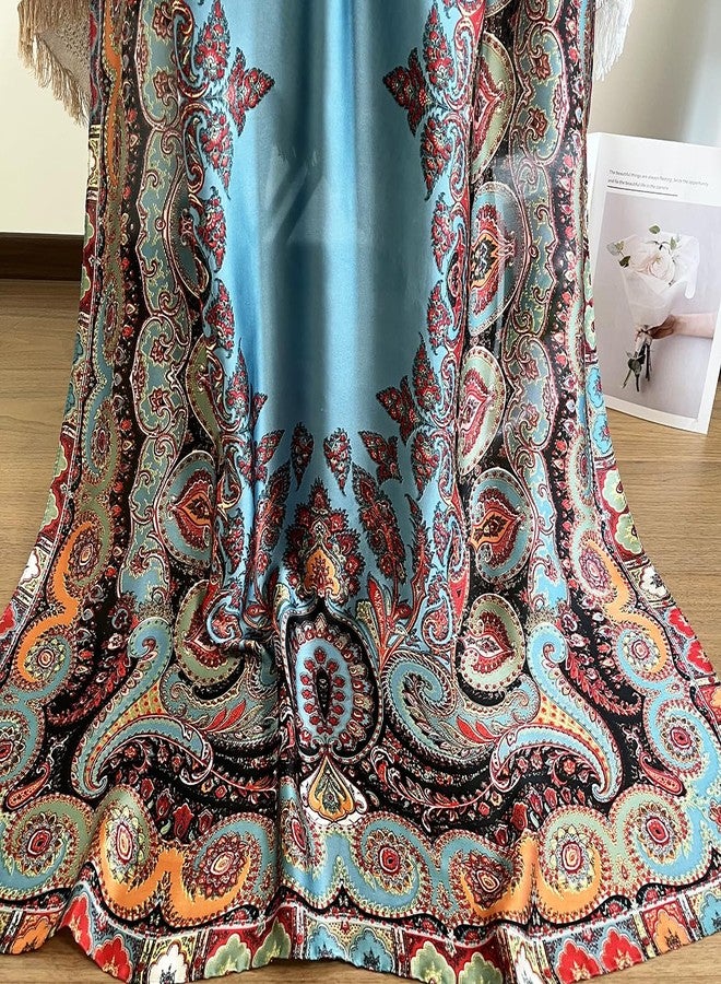 FONYVE Long Silk Like Scarf Lightweight Satin Scarves Large Sunscreen Shawl Wrap for Women - Image 5