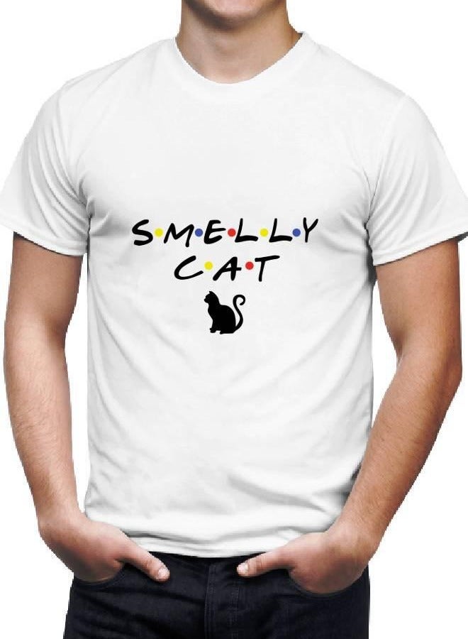 LOUD UNIVERSE Men’s Soft T Shirt Printed Smelly Cat - Image 1