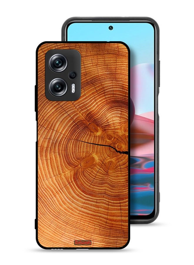 Tolwak Xiaomi Redmi Note 11T Pro 5G Protective Case Cover Crack Wood - Image 1