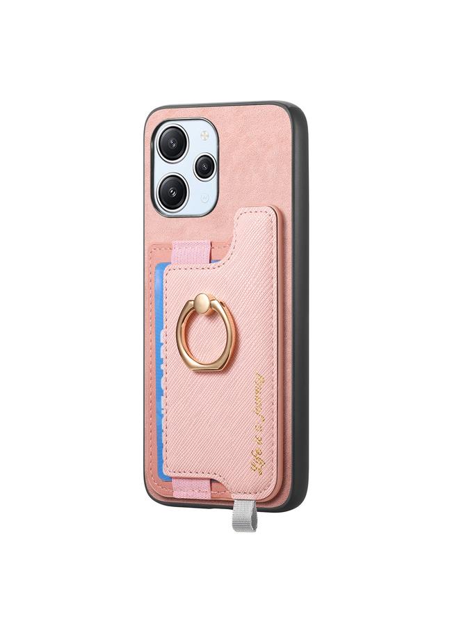 S-TOP Case For Redmi Note 12 Turbo / Poco F5 5G Retro Magsafe Cross Leather Ring Holder Card Bag Phone Case - Image 2