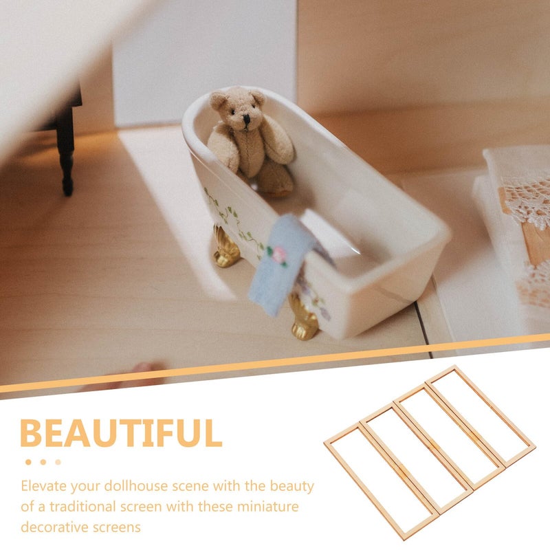 Miniature Chinese Dollhouse Screen Retro Antique Style Decorative Dividers Micro Landscape Accessories - Image 5