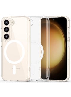 Magnetic Phone Case For Galaxy S23  Protective Clear Back Case Cover