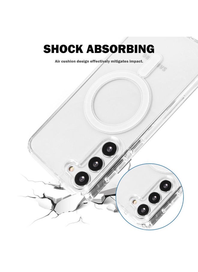 SHOPI - Magnetic Phone Case For Galaxy S23  Protective Clear Back Case Cover - Image 1
