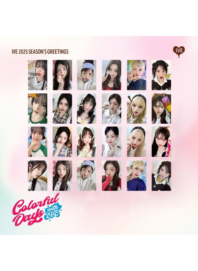 NIBEMINENT 6 Pcs Kpop IVE SEASON’S GREETING Lomo Cards Card For Fans Collection Gifts - Image 2