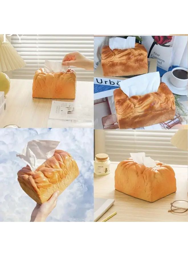 1pc Toasted Bread Tissue Box Cute Furniture Storage Decoration For Living Room Kitchen Bedroom Gift For Christmas Thanksgiving Halloween - Image 5